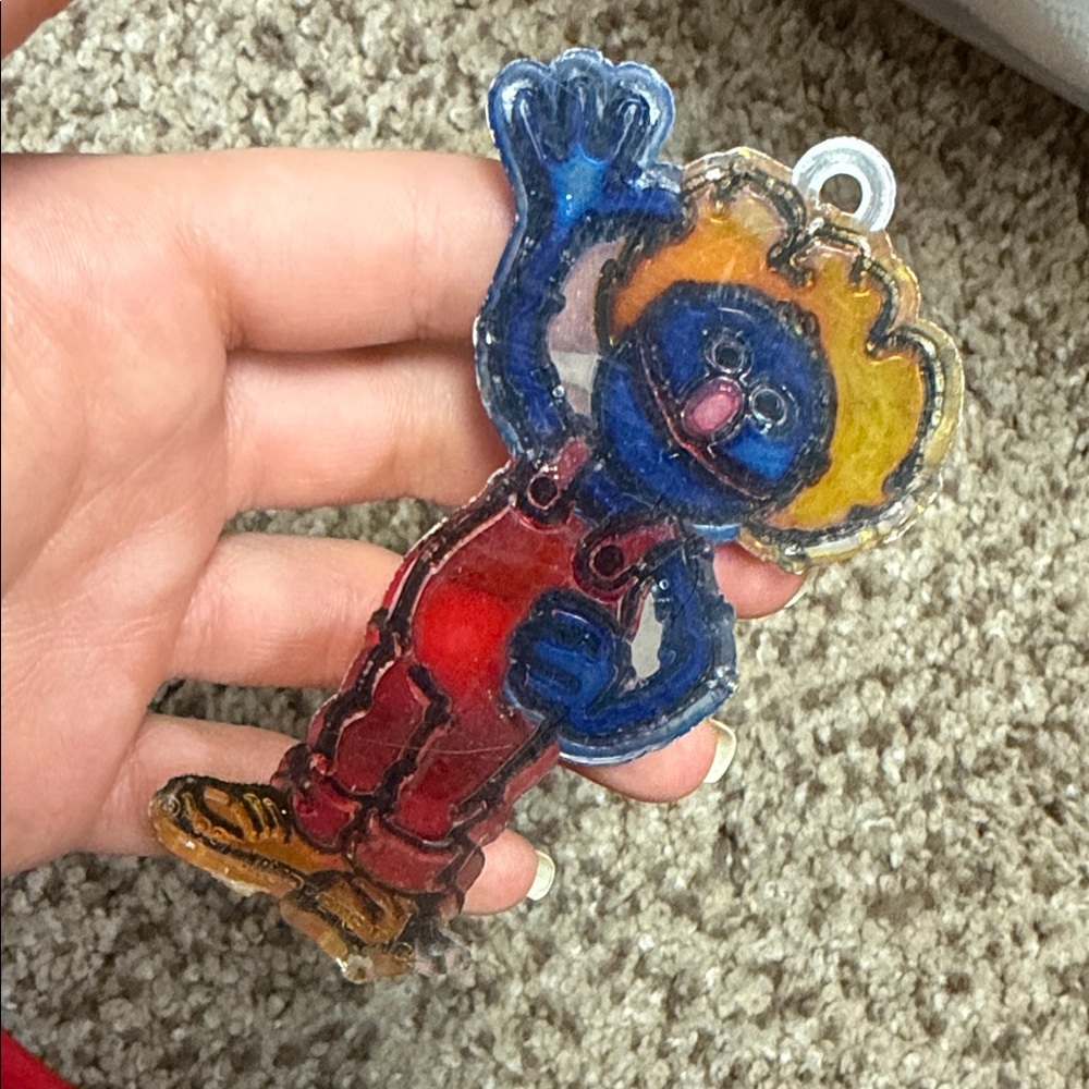 Vintage 1987 Colorful Muppets Grover Character Ornament - Picture 3 of 6